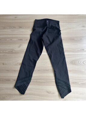 LULULEMON Black Cropped Panel Leggings Size 6